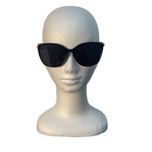 Black Cat Eye Sunglasses with Gold Brow Bar Accents G15013 56-18-144